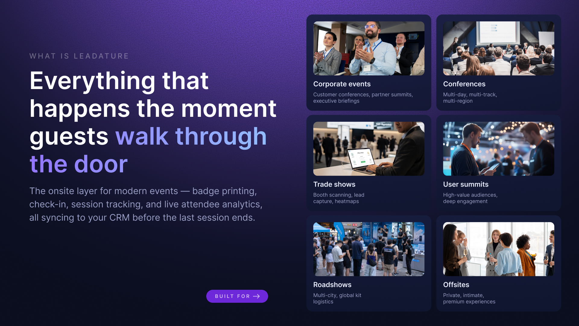 Leadature screenshot