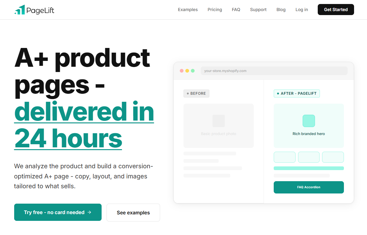 PageLift screenshot