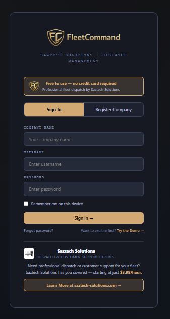 FleetCommand screenshot