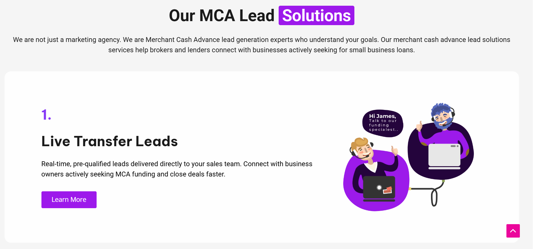 MCA Leadz screenshot