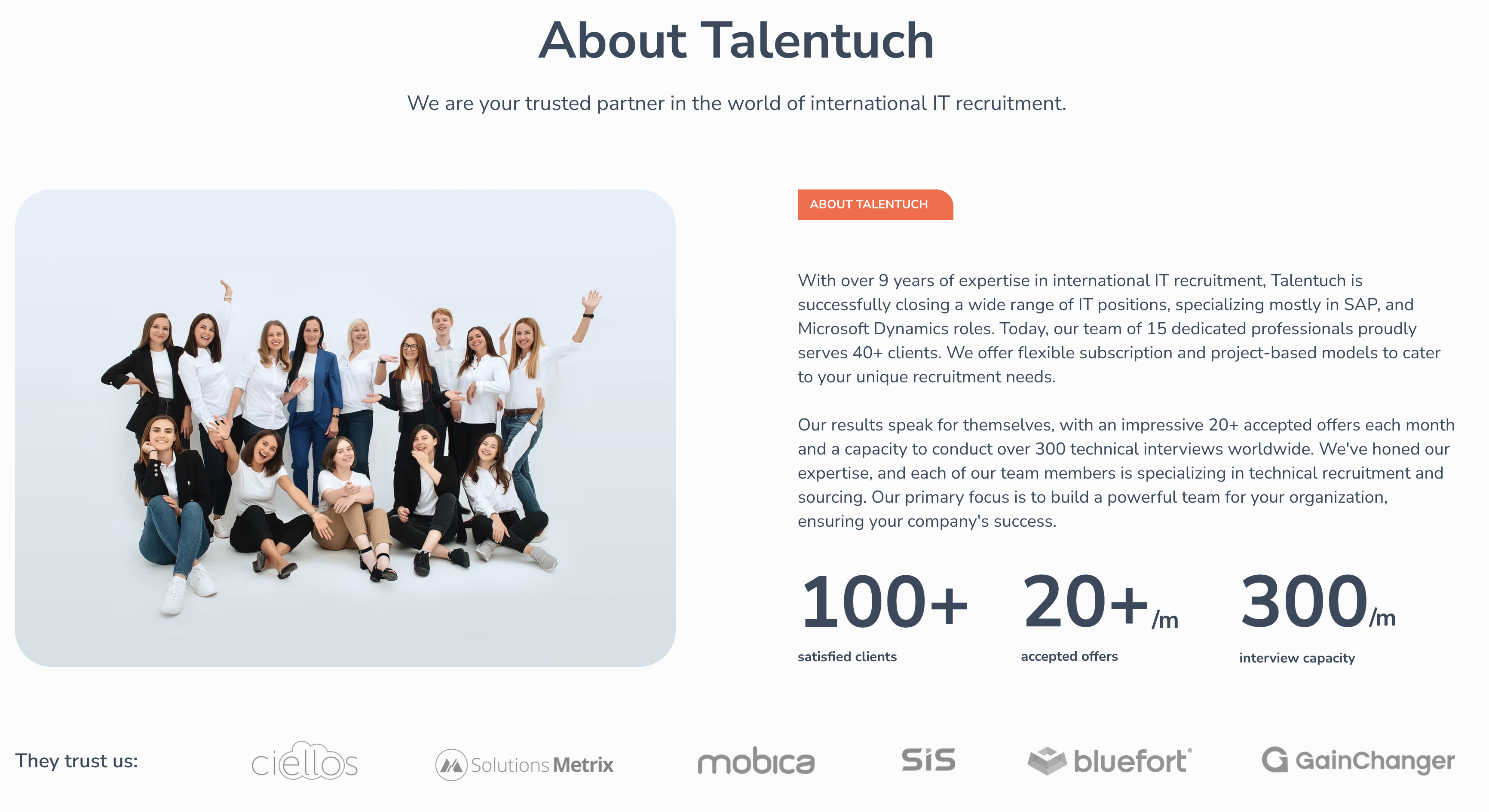 Talentuch screenshot