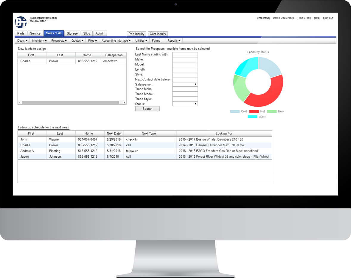 BiT Dealership Software screenshot