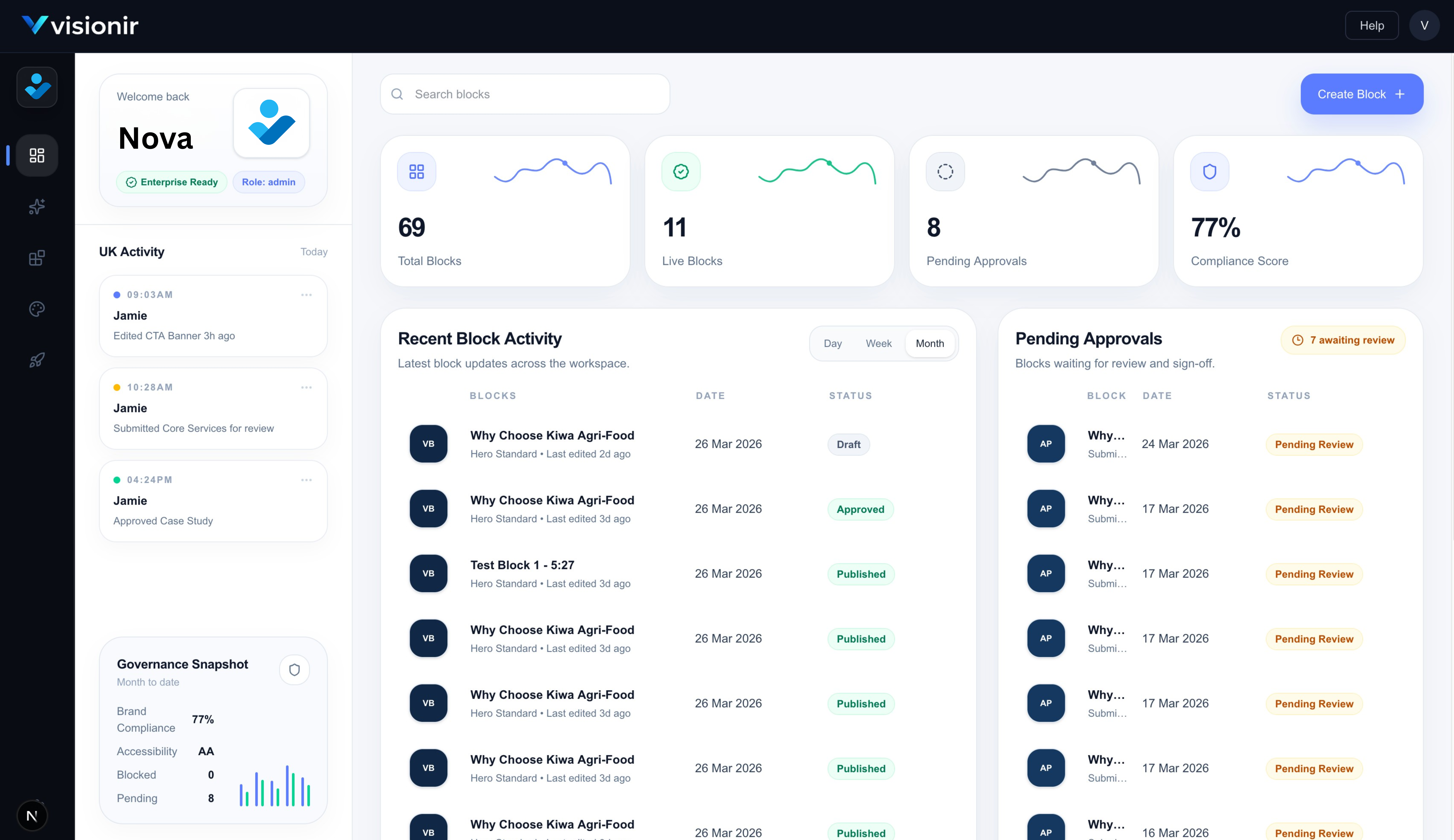 Visionir screenshot