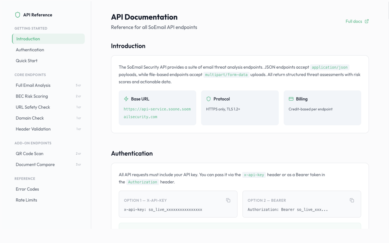 So Email Security screenshot