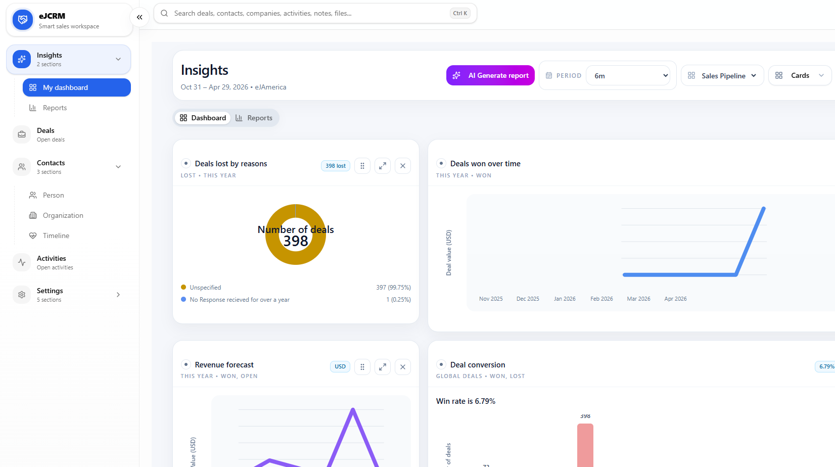 eJCRM.AI screenshot