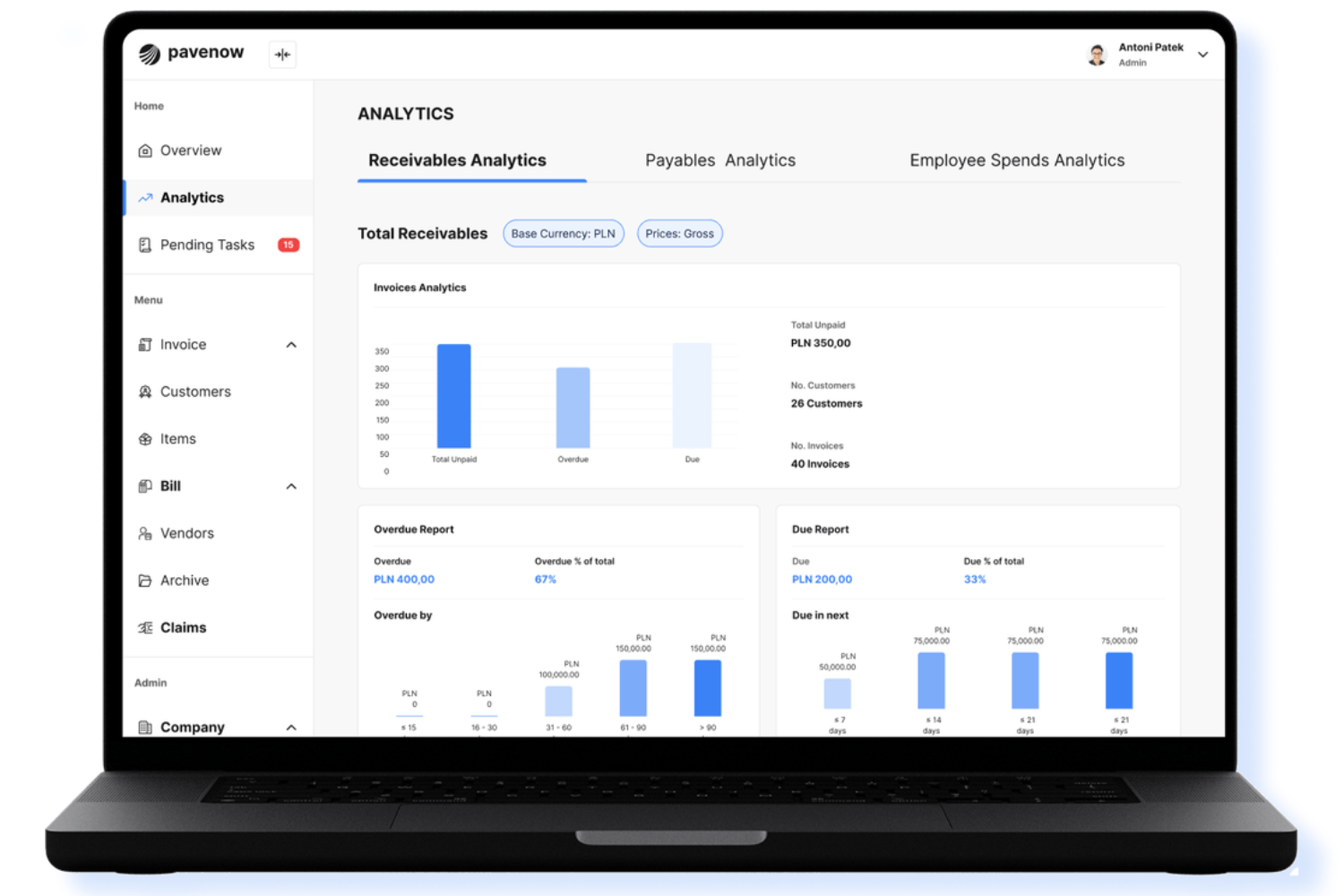 CFO Suite screenshot