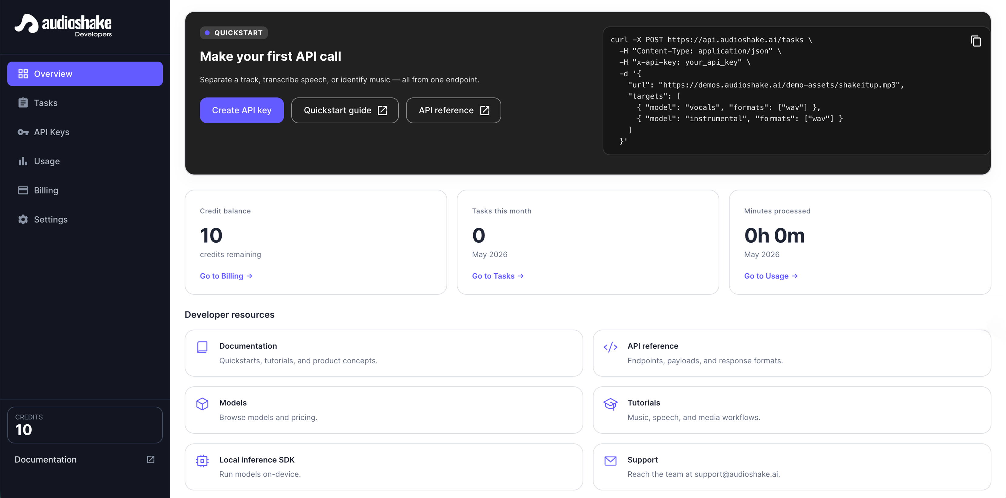 AudioShake screenshot
