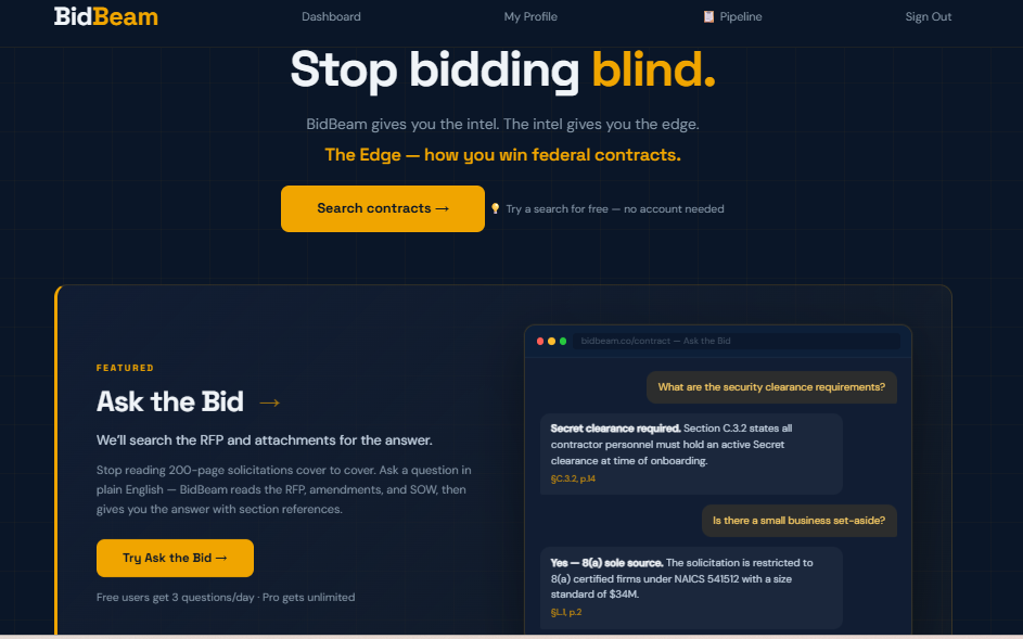 BidBeam screenshot