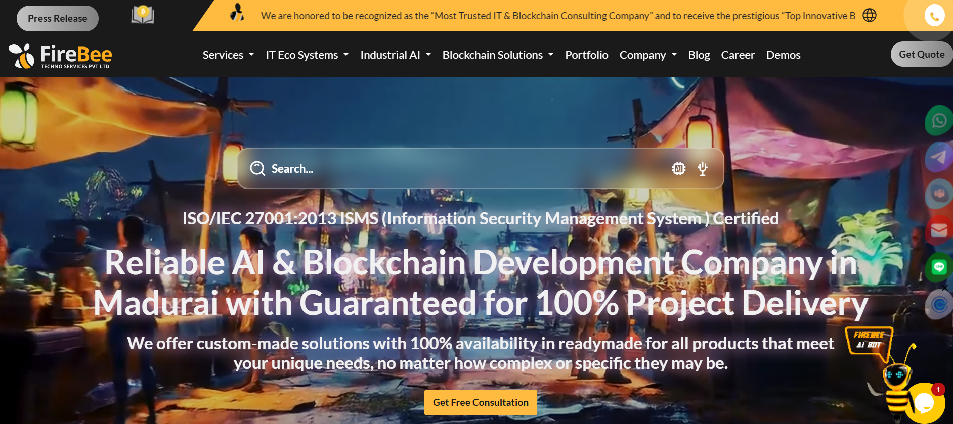 Fire Bee Techno Services screenshot