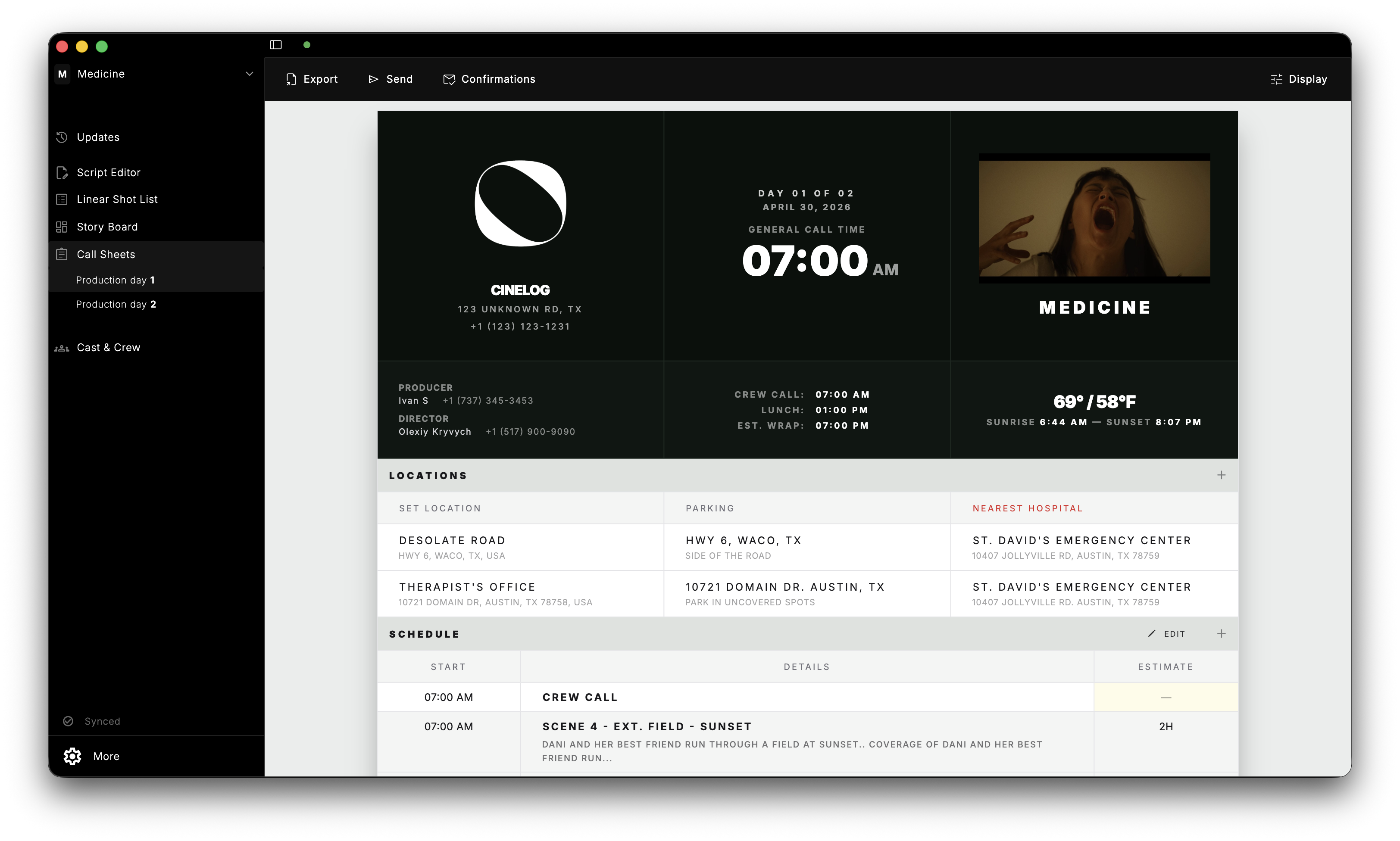 CineLog screenshot