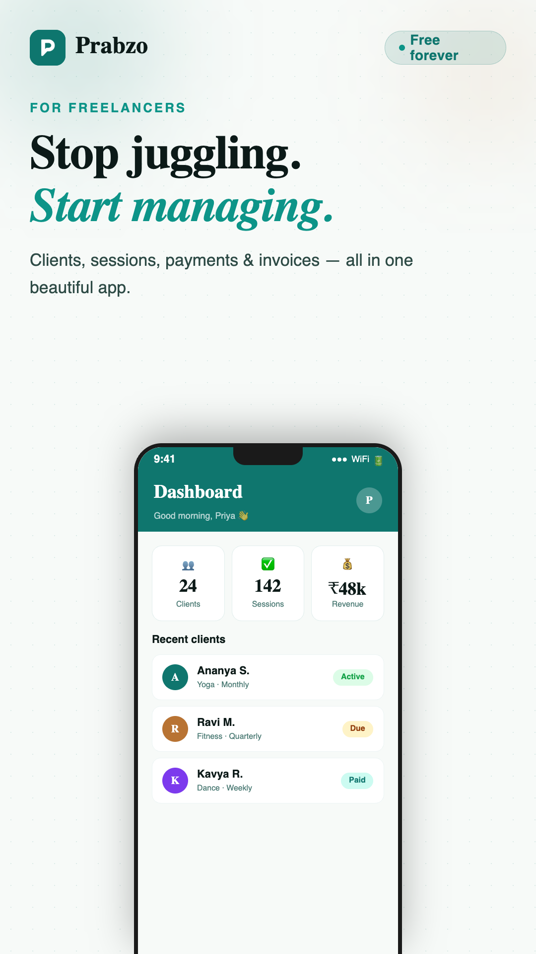 Prabzo screenshot