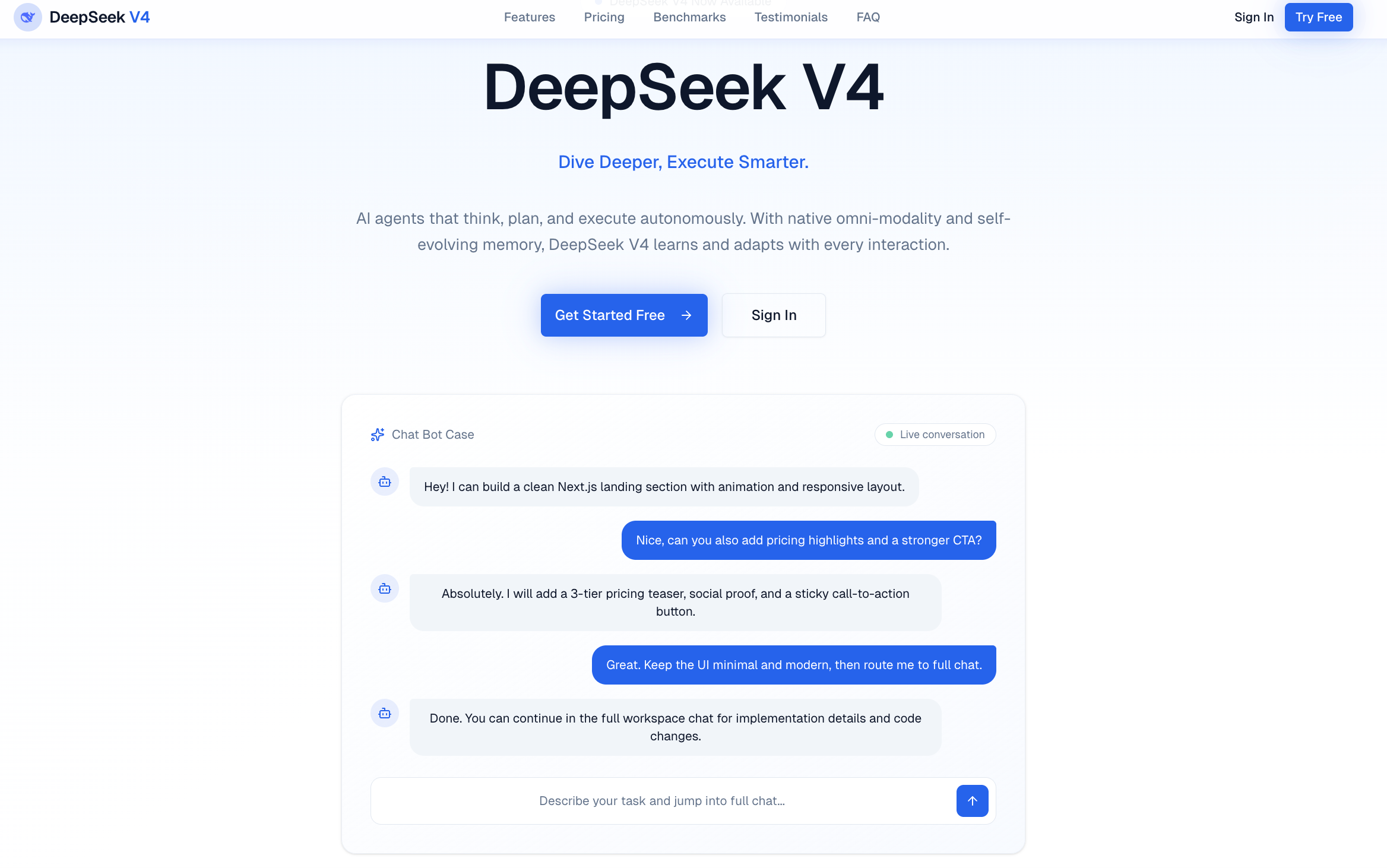 deepseek v4 io screenshot