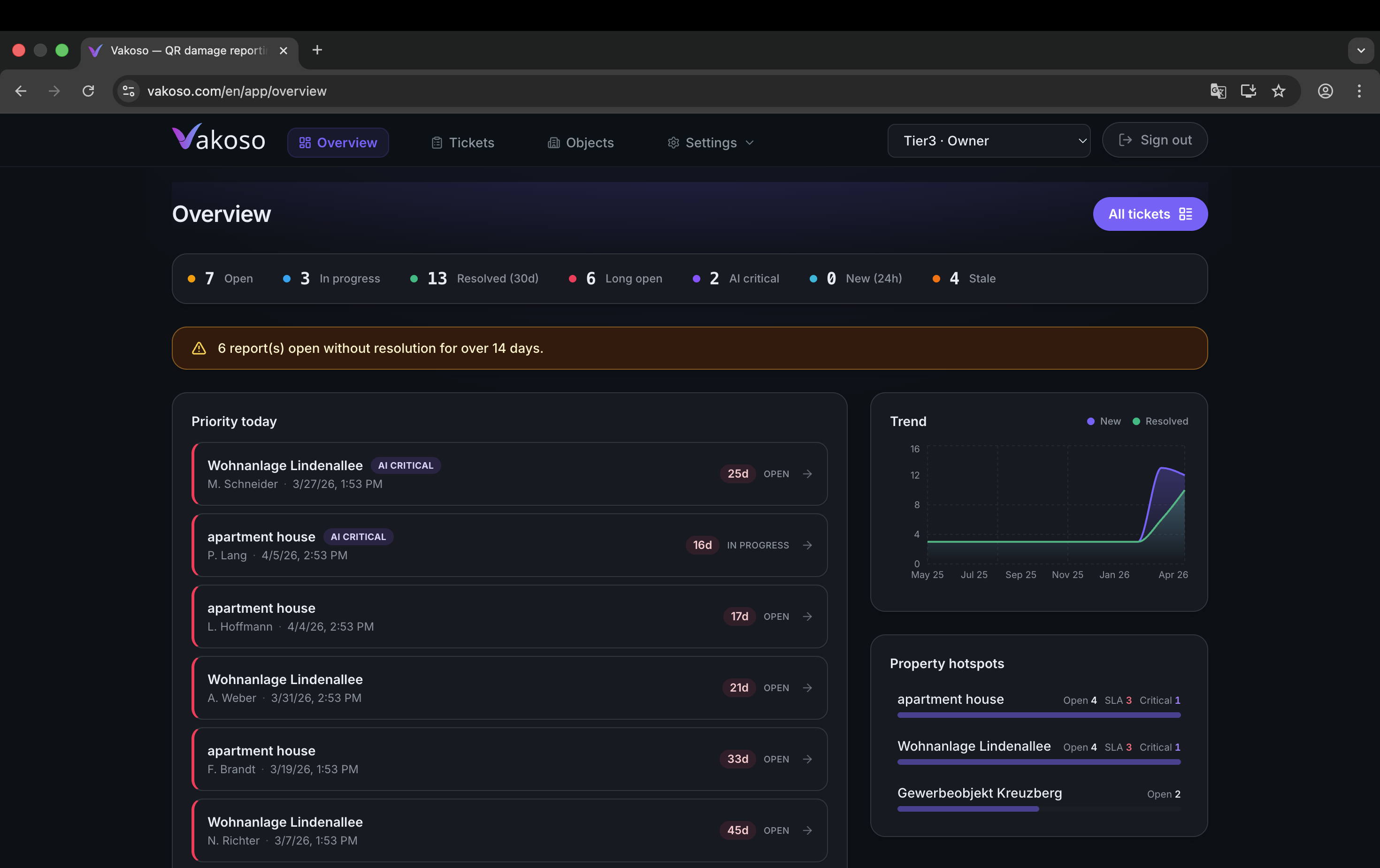 Vakoso screenshot
