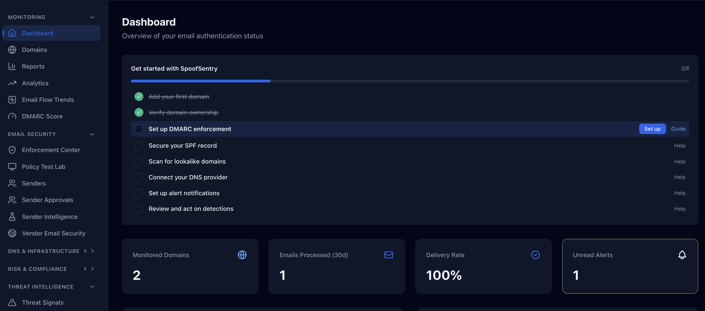 SpoofSentry screenshot