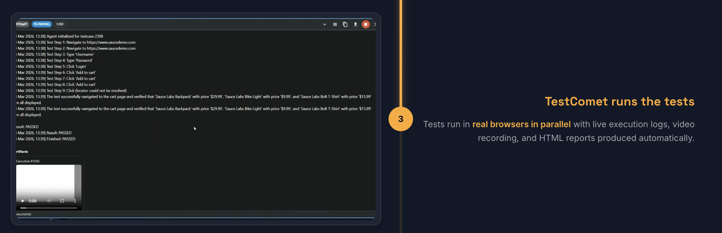 TestComet screenshot
