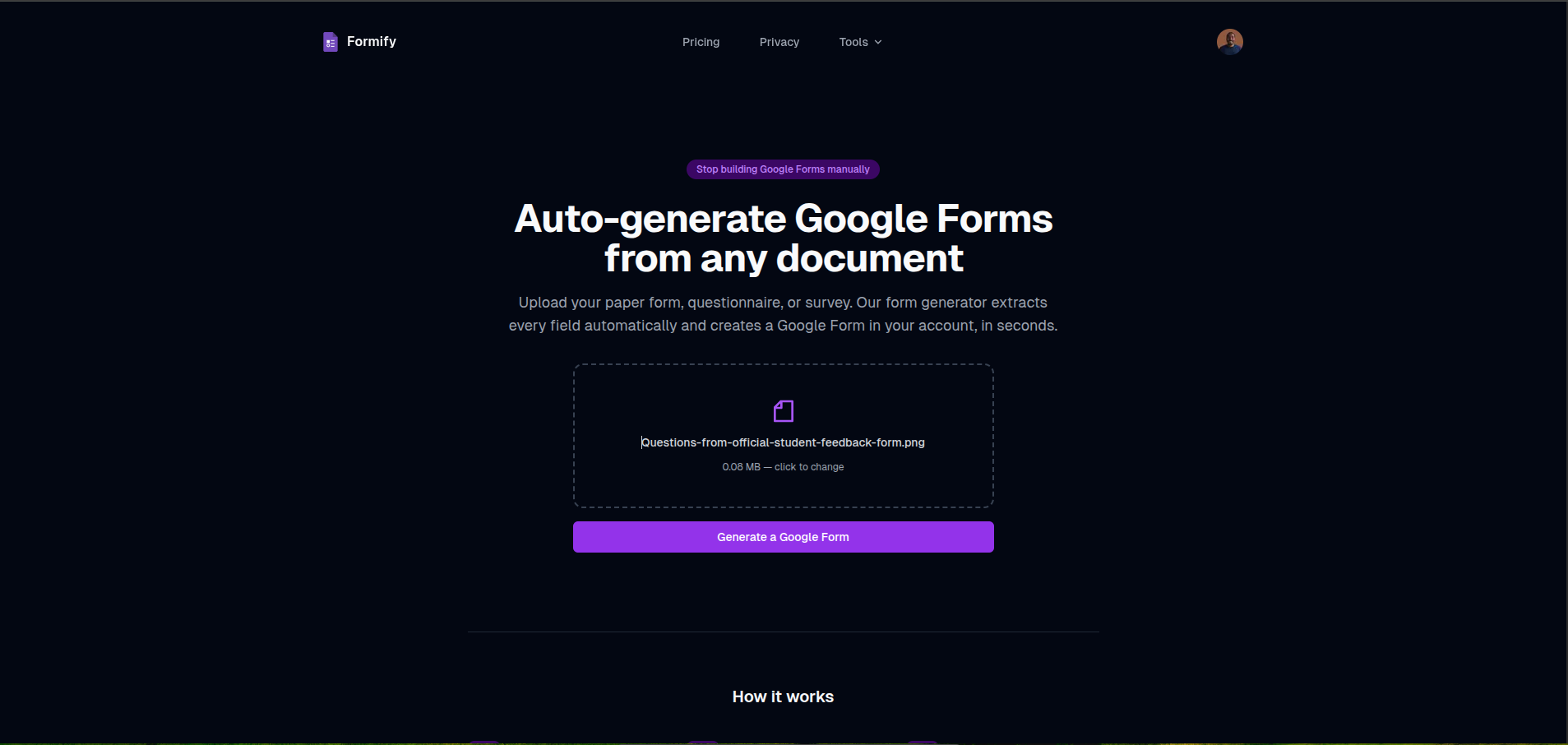 Formify screenshot