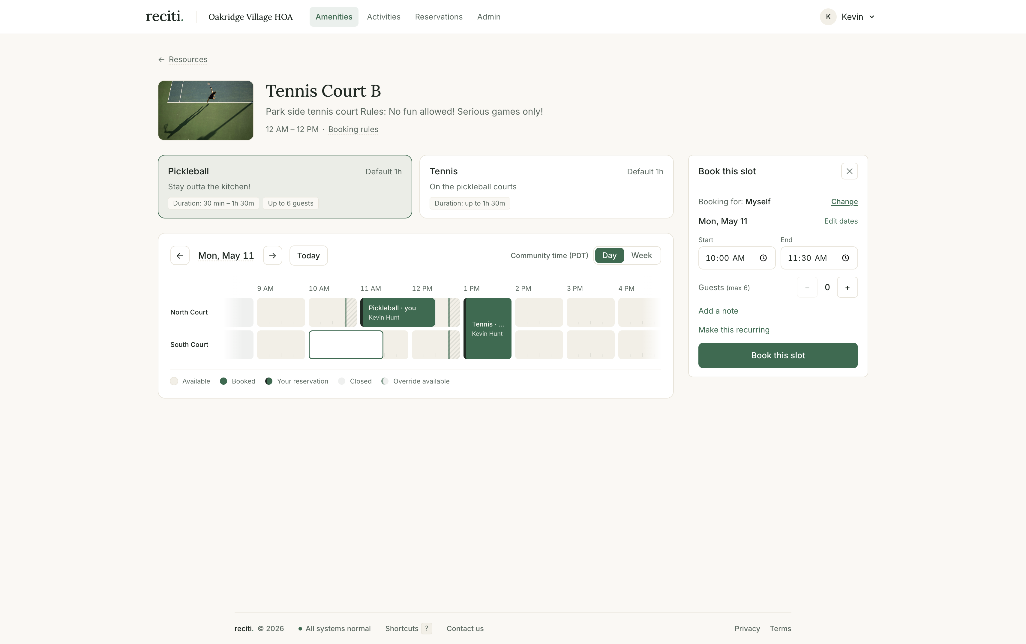 Reciti screenshot