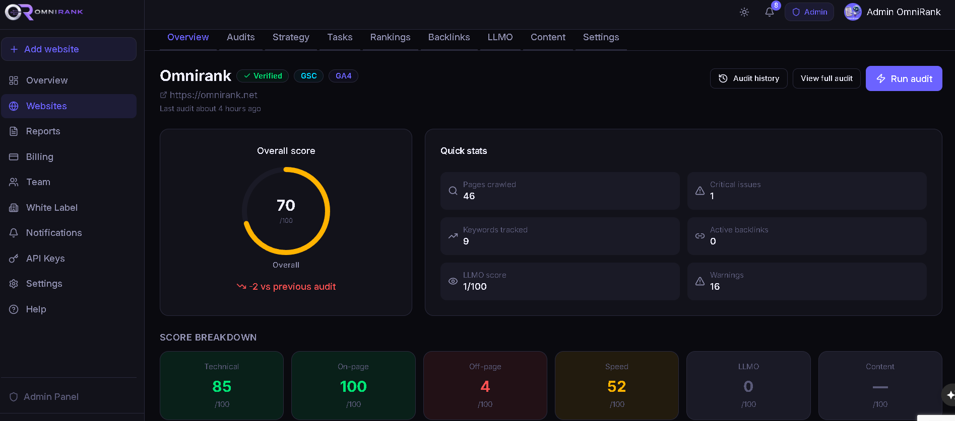 OmniRank screenshot