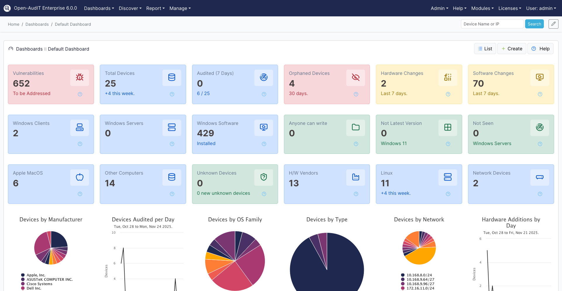 Open-AudIT screenshot