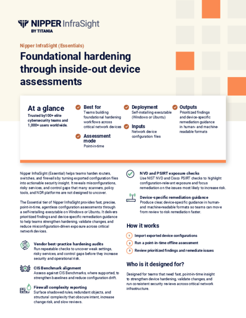 Titania Nipper InfraSight Reviews 2026: Details, Pricing, & Features | G2