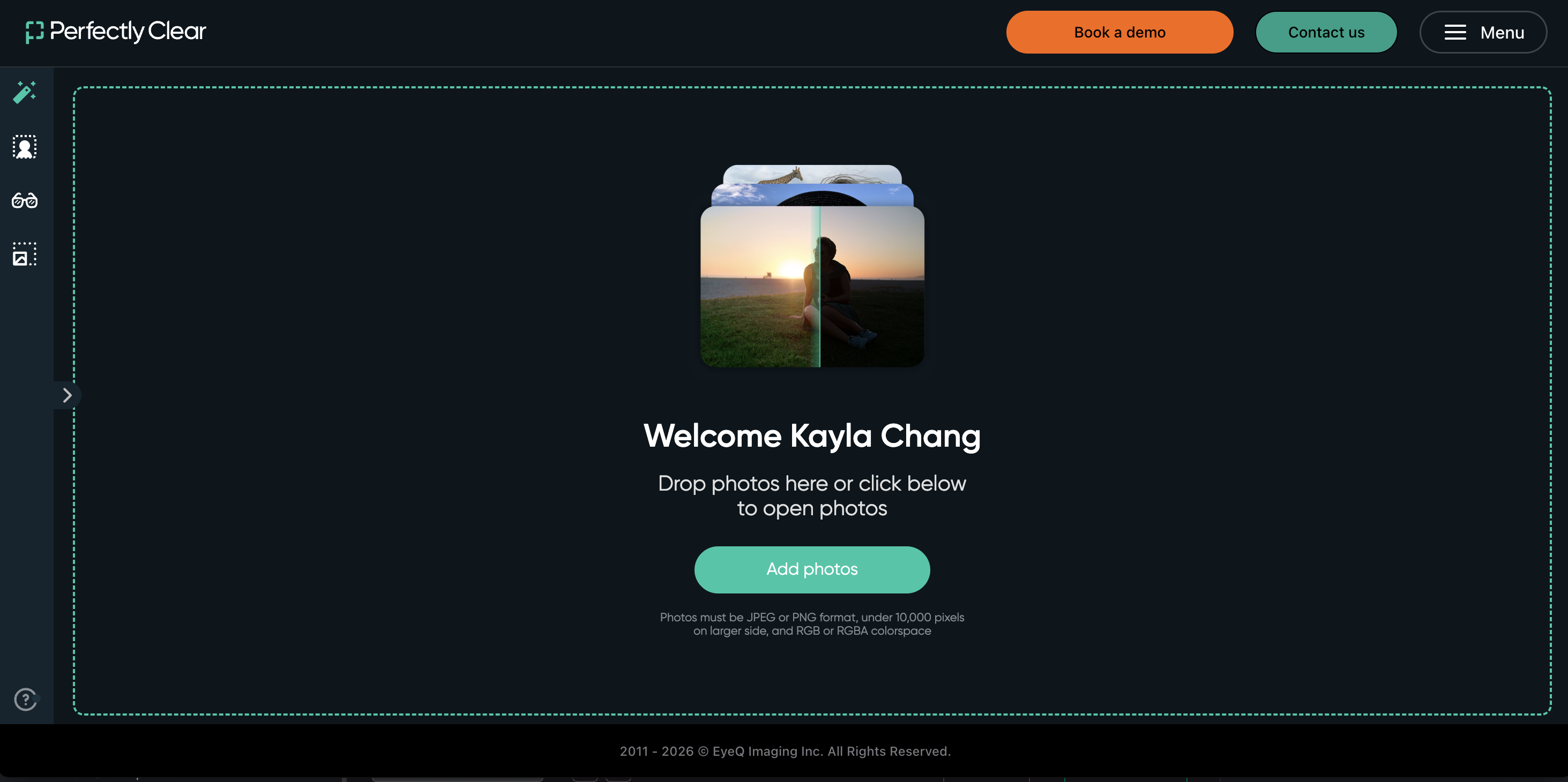 EyeQ Imaging screenshot