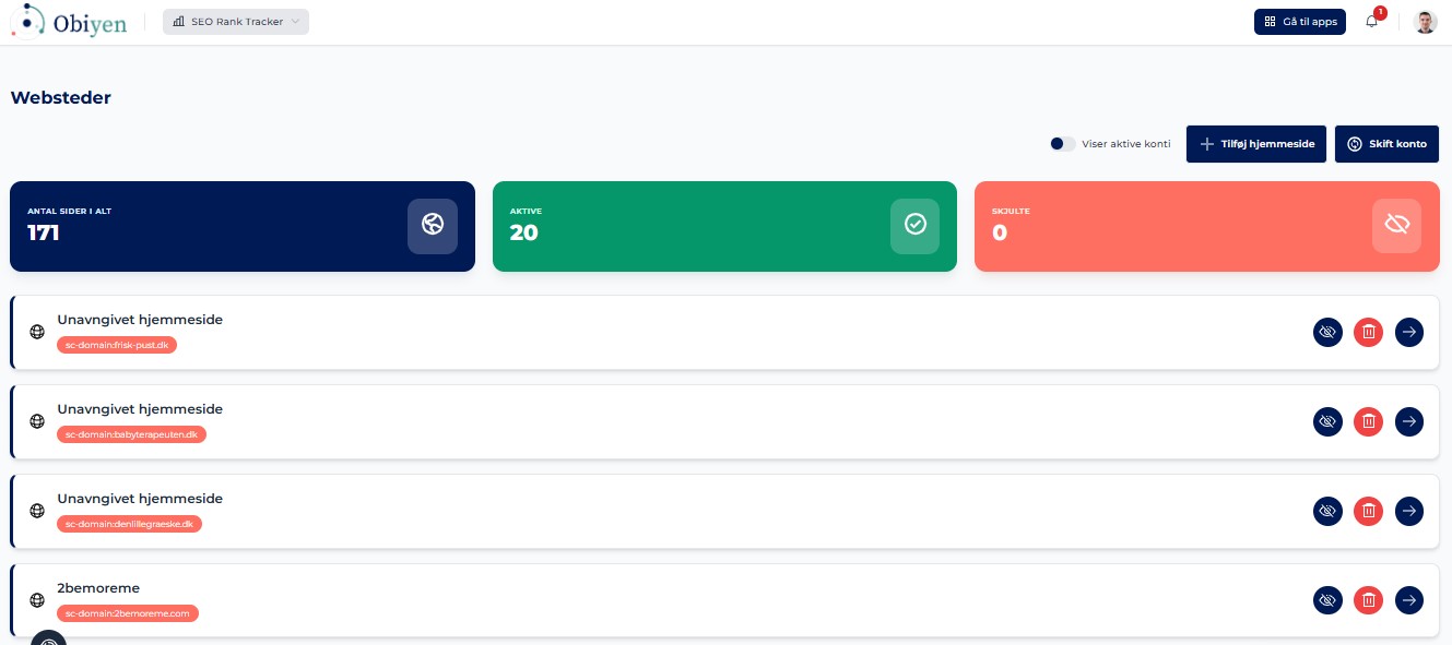 SEO Rank Tracker screenshot