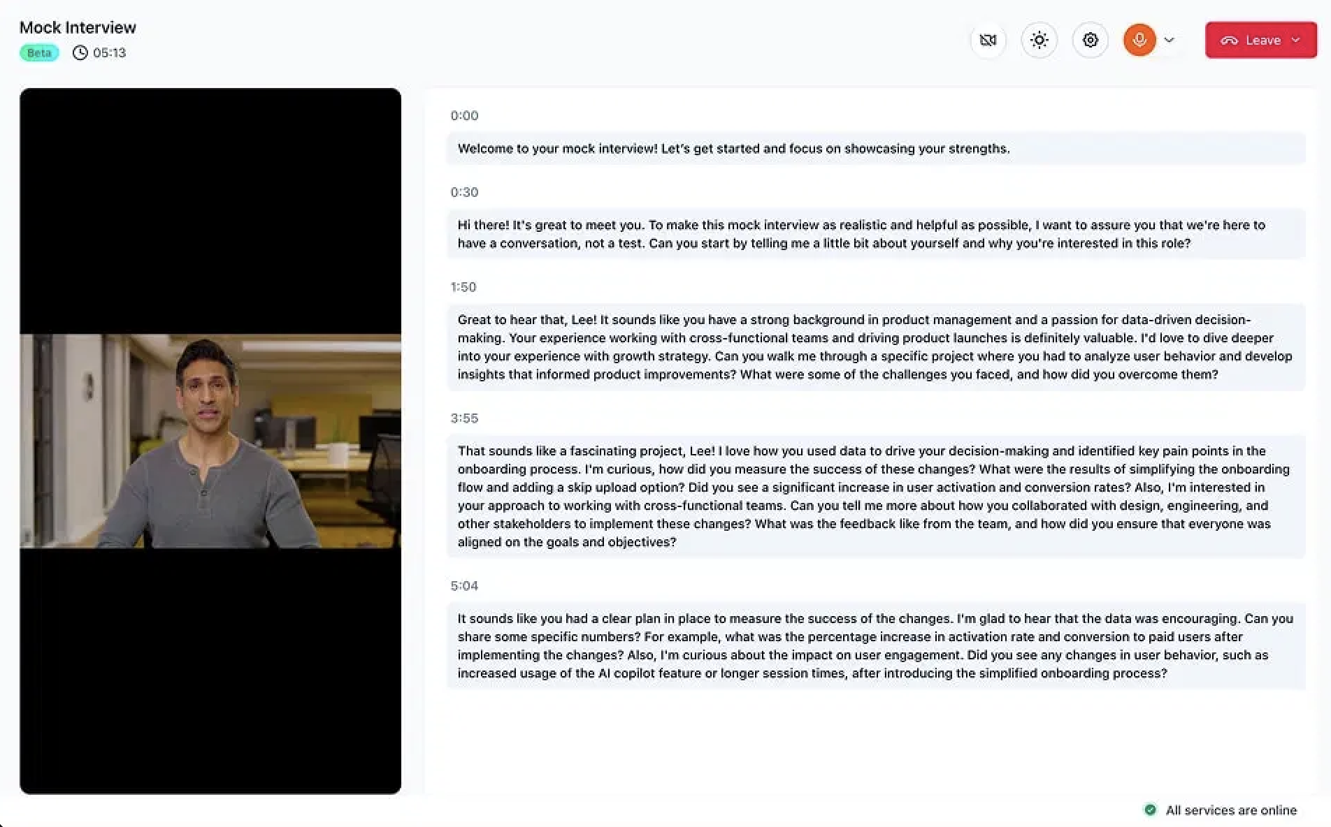 Interview Copilot screenshot