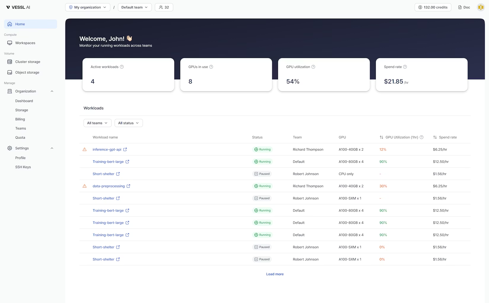 VESSL Cloud screenshot
