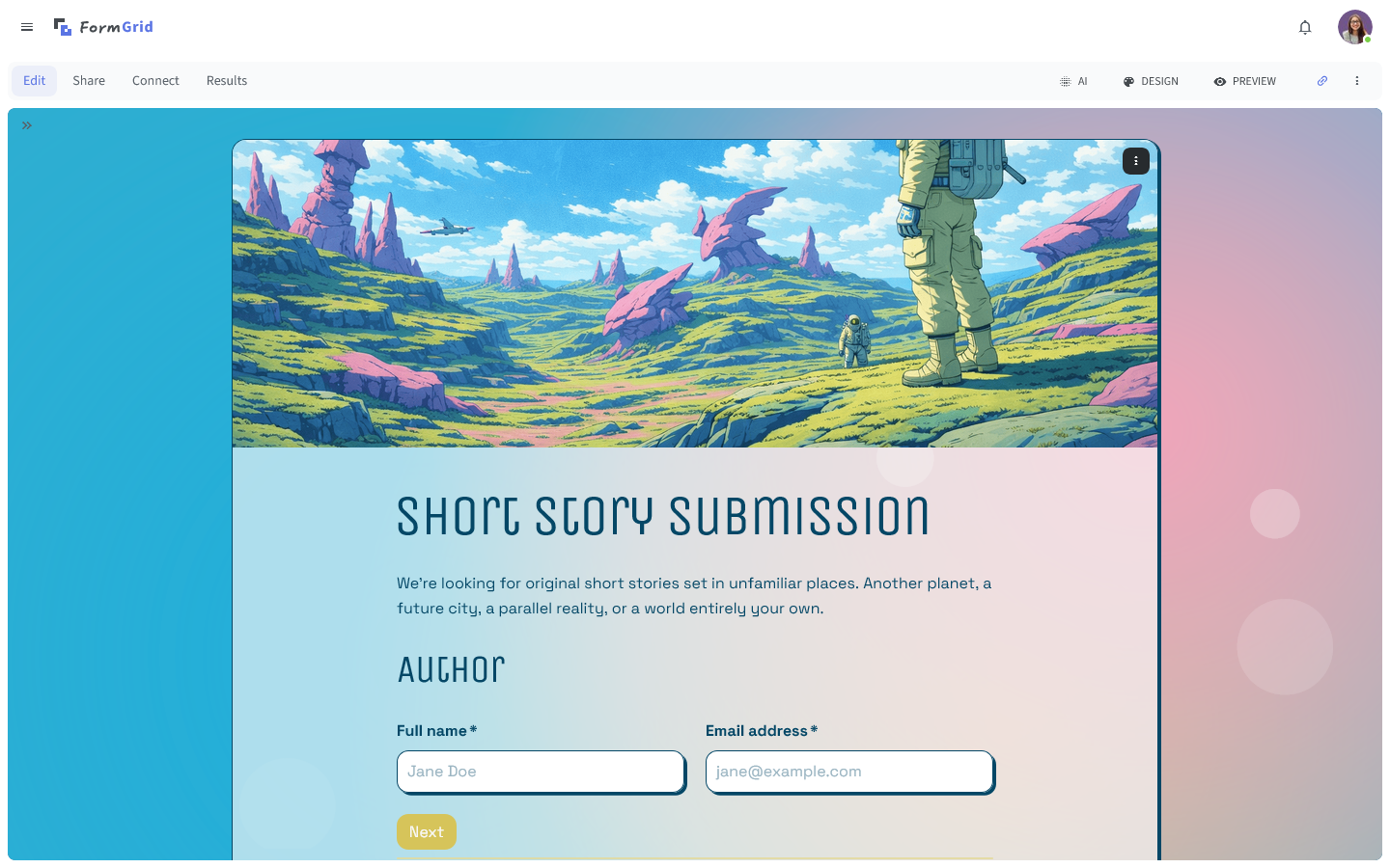 FormGrid screenshot