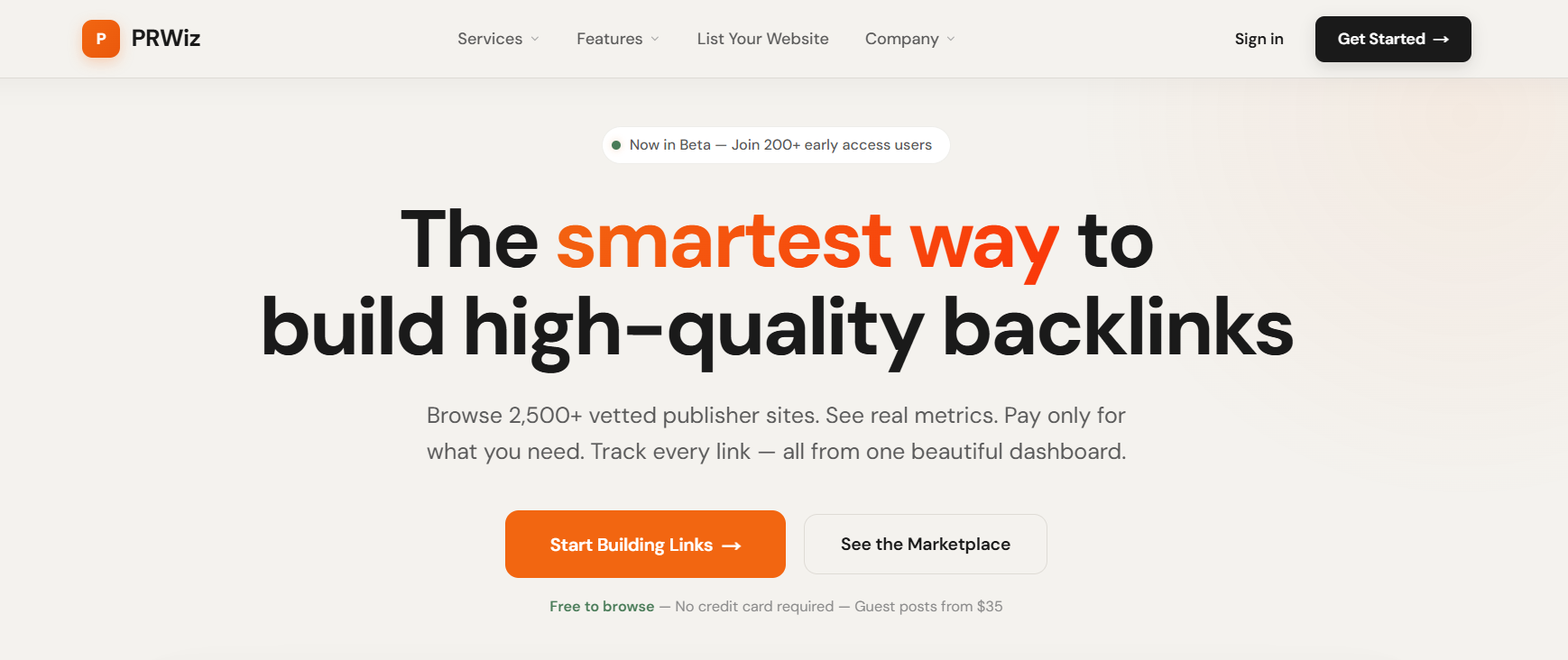 PRWiz screenshot