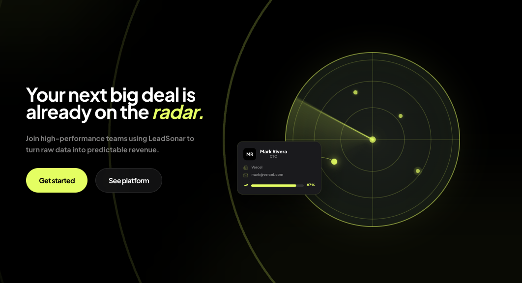 LeadSonar screenshot