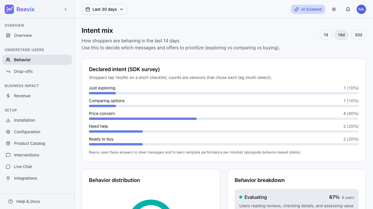 Reevix AI screenshot