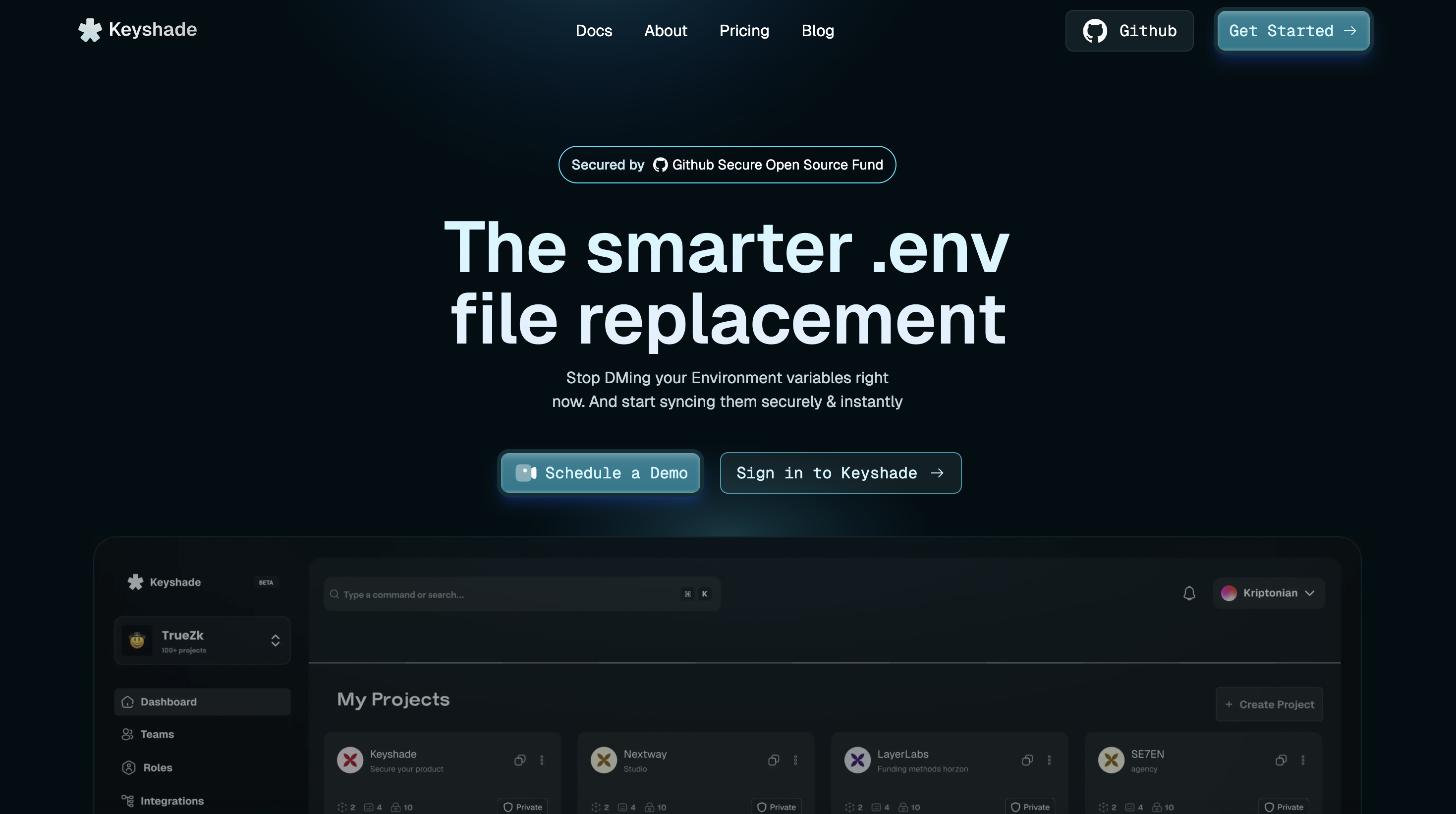 Keyshade screenshot