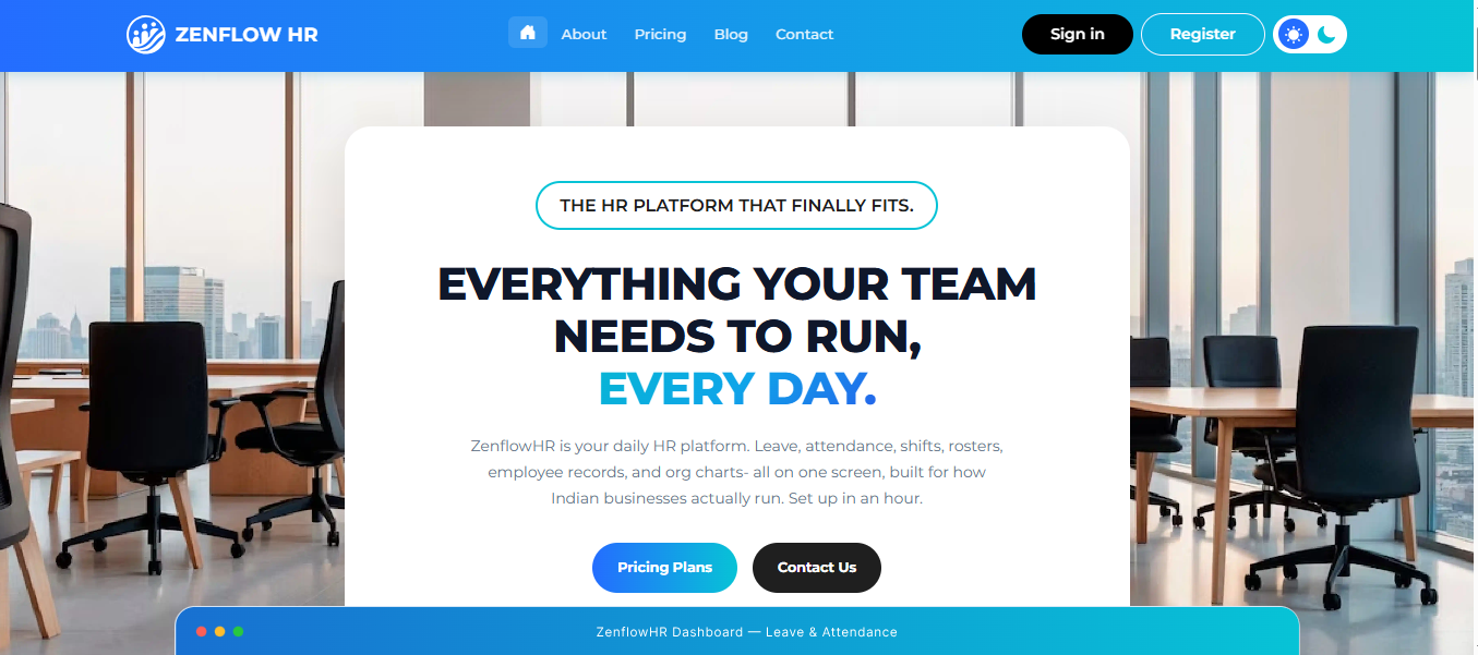 ZenFlowHR screenshot