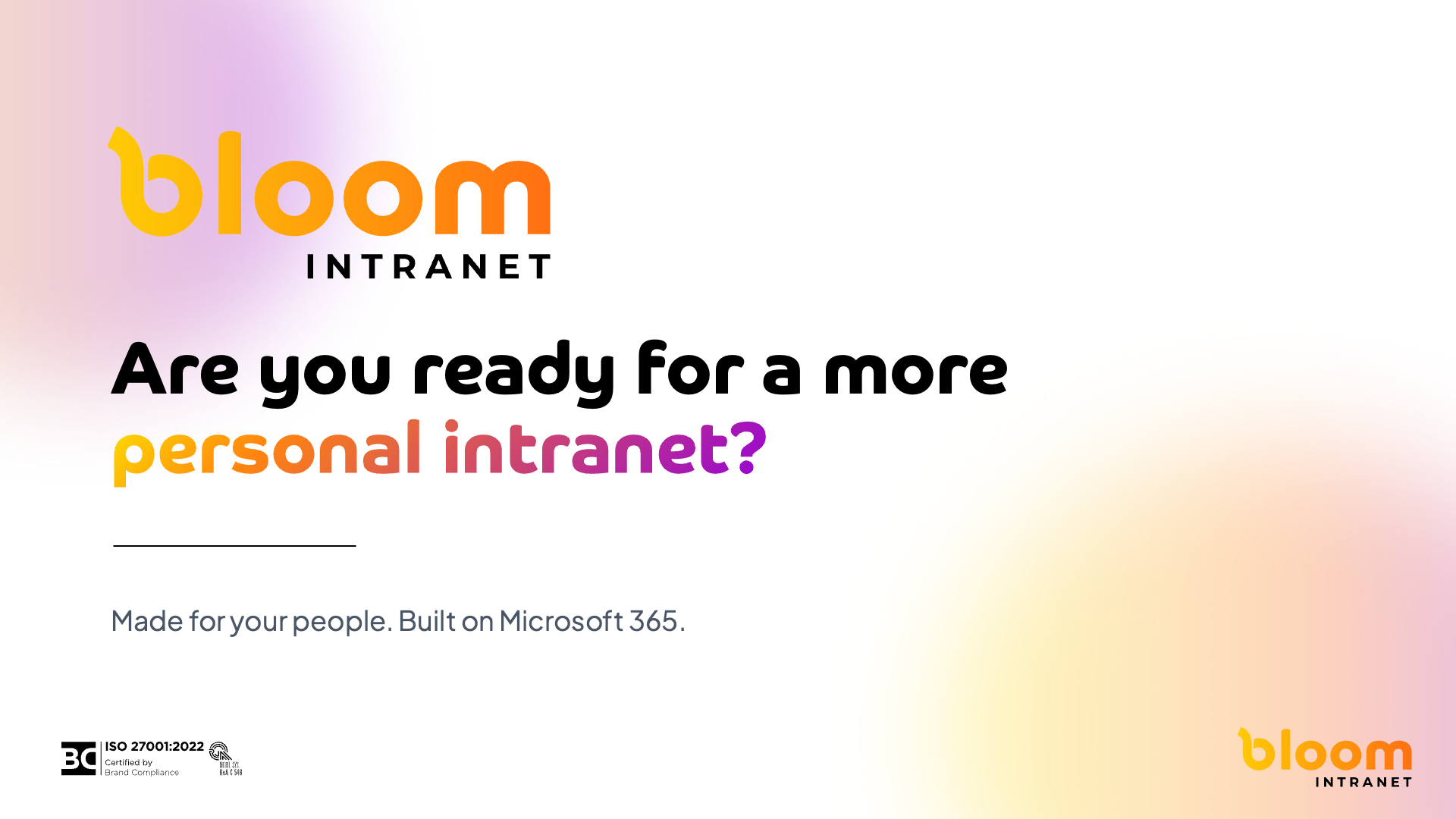 Bloom Intranet screenshot