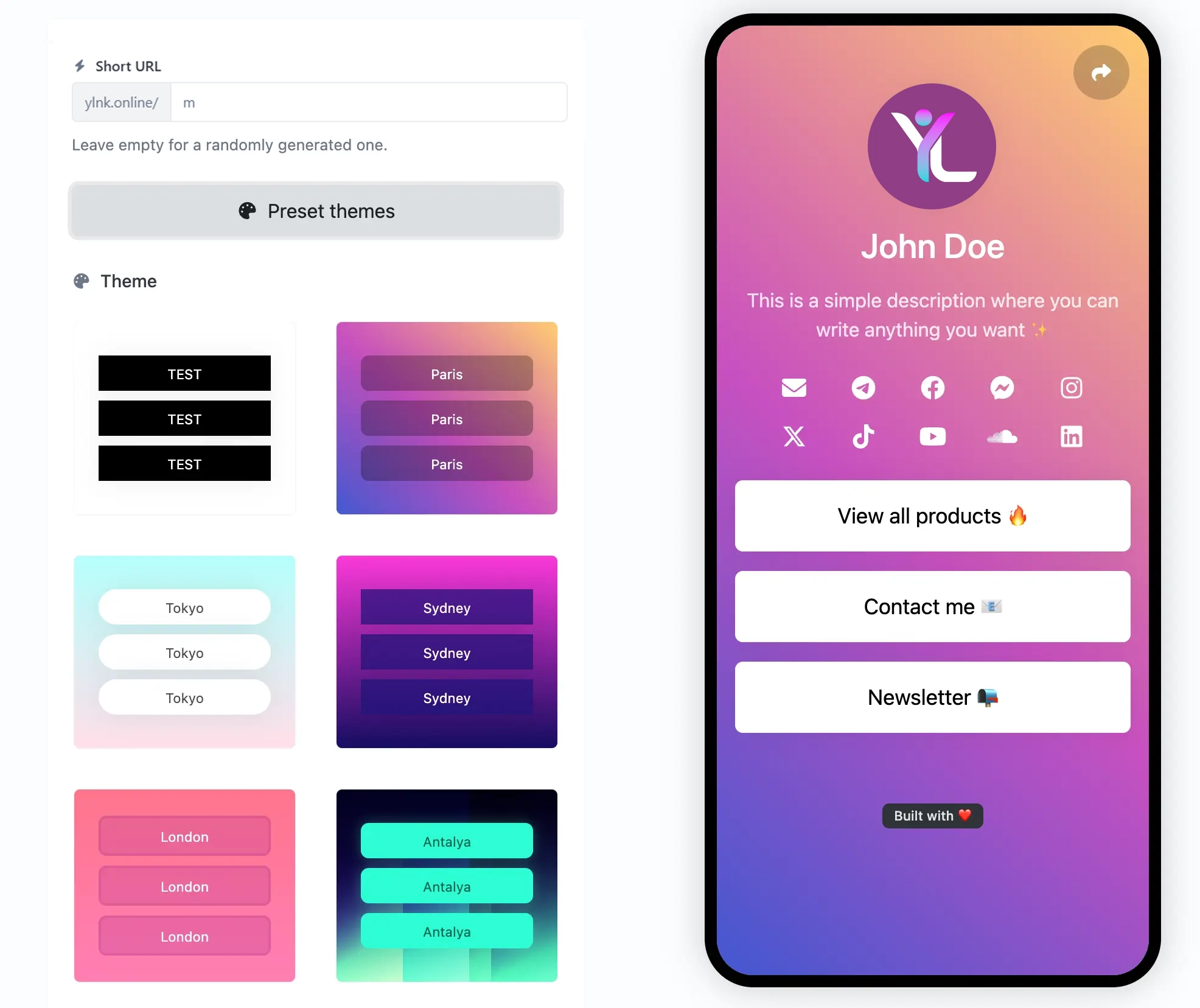 YourLink screenshot