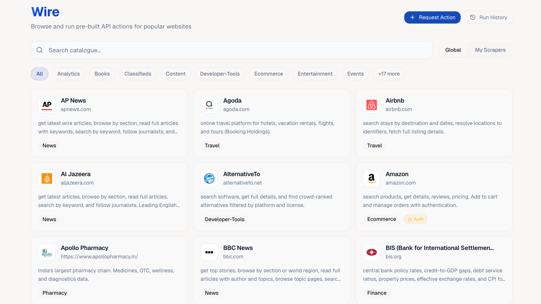 Wire screenshot