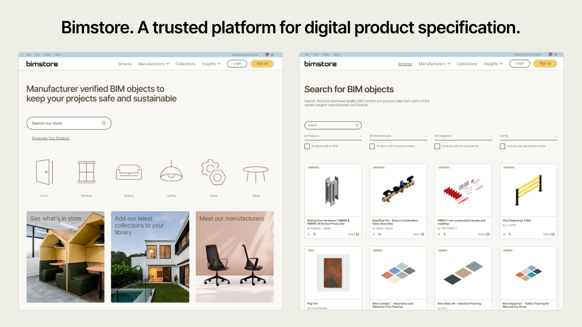 Bimstore screenshot
