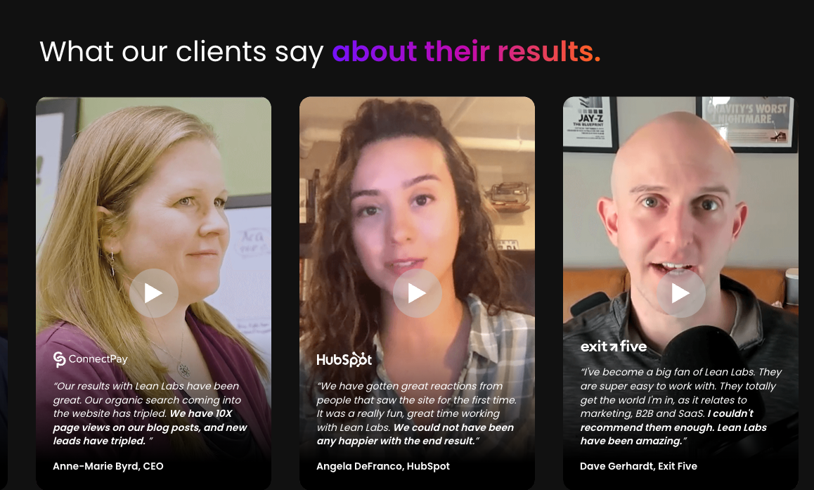 Lean Labs screenshot