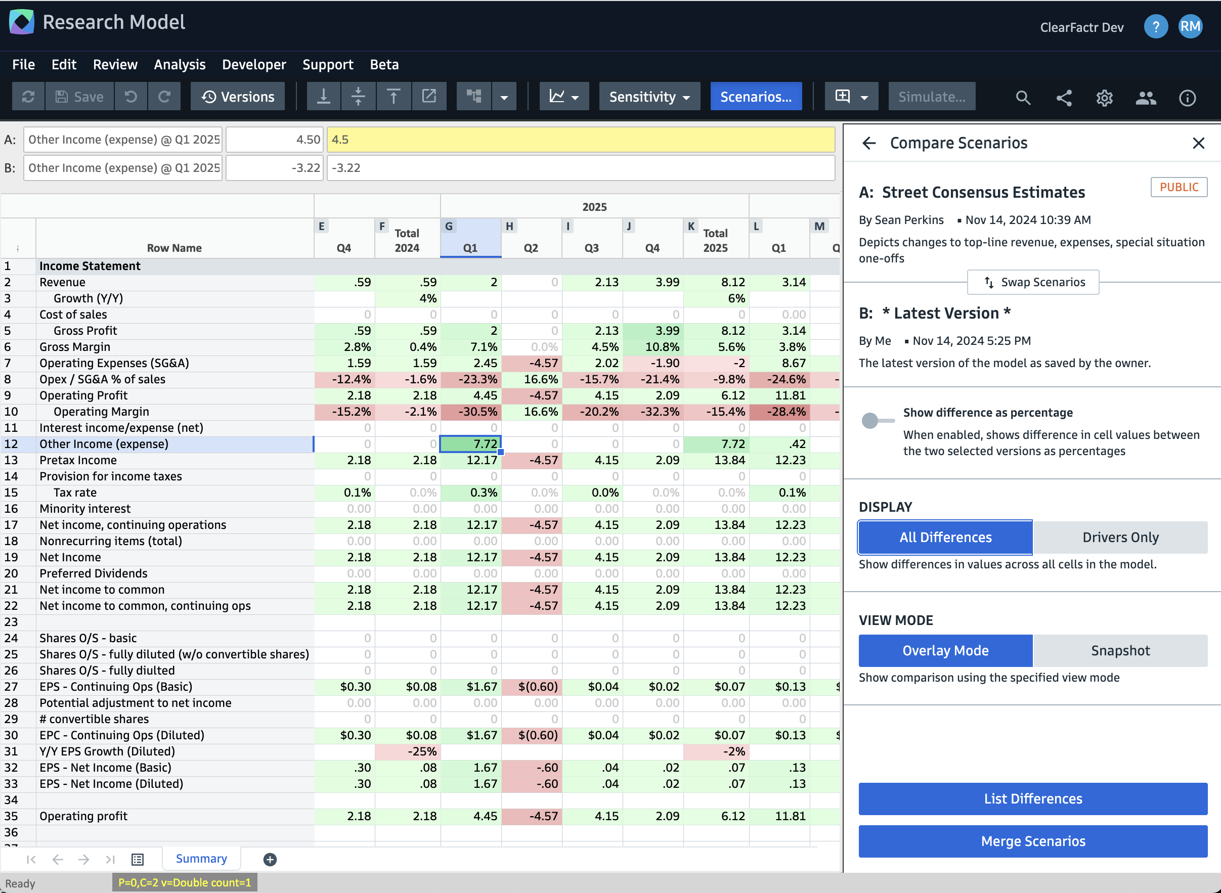 ClearFactr screenshot
