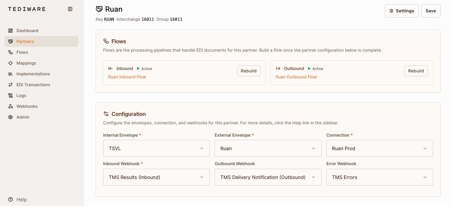 Tediware screenshot