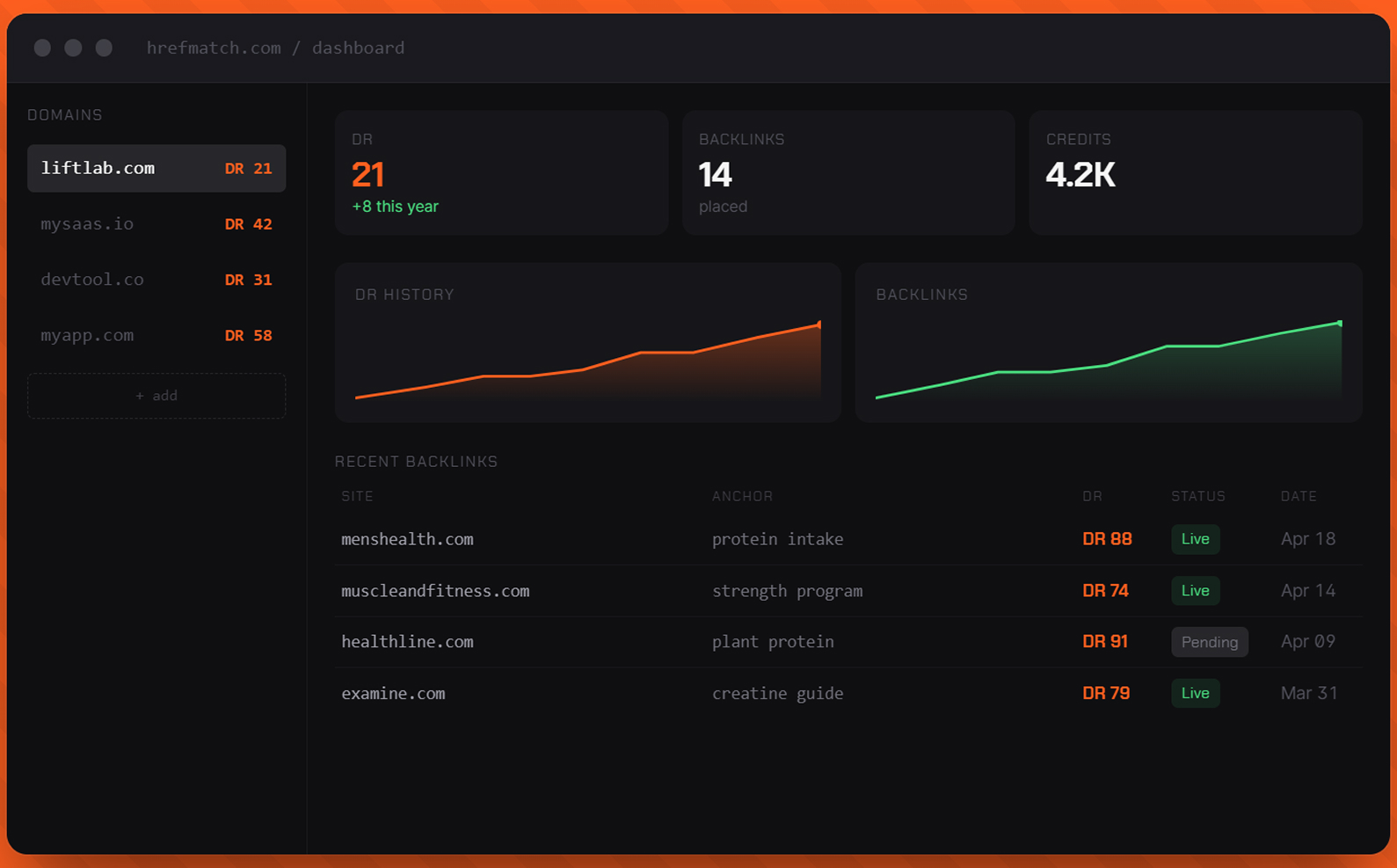 Hrefmatch screenshot