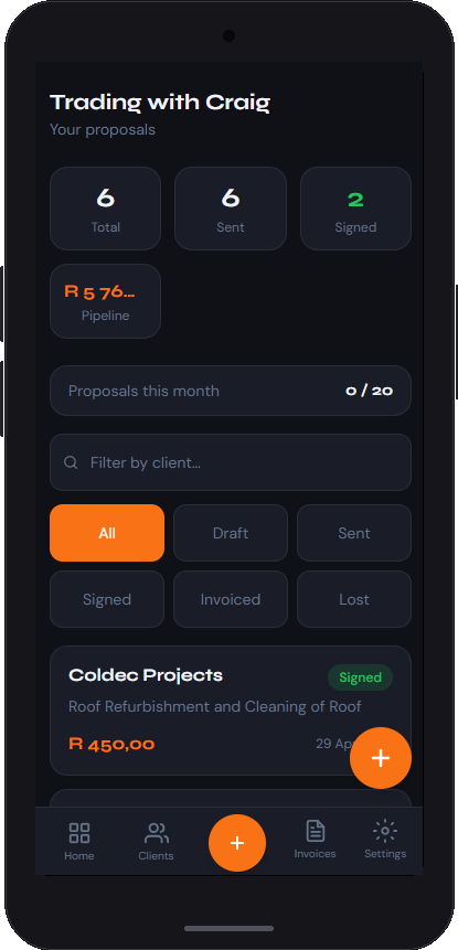 TradiQuote screenshot