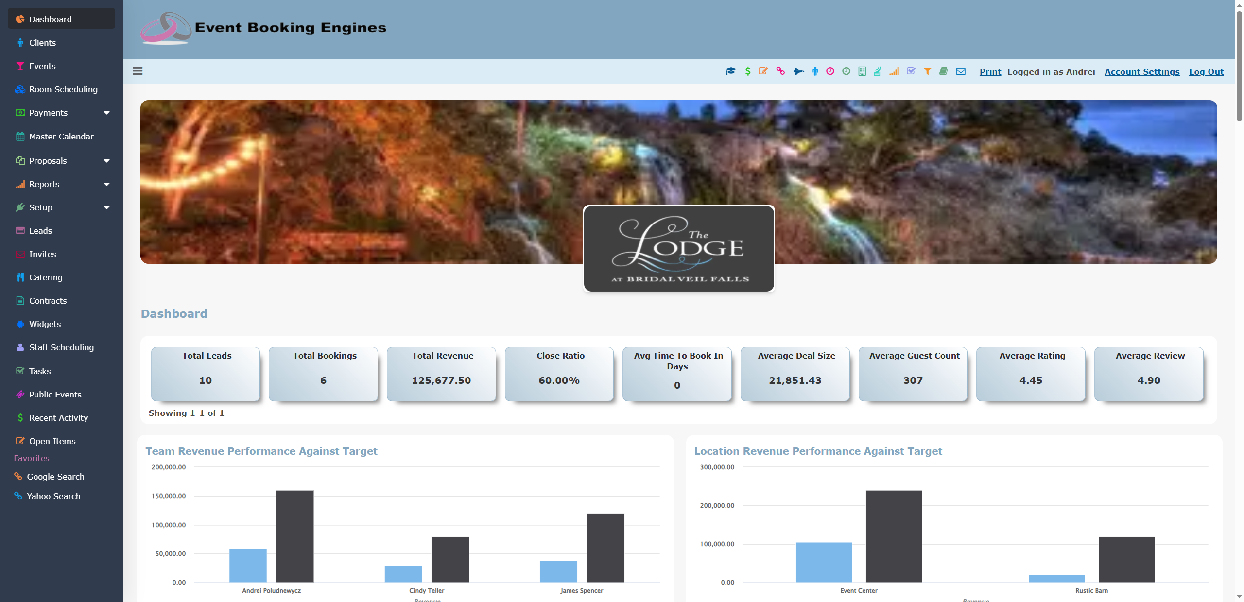 Event Booking Engines screenshot