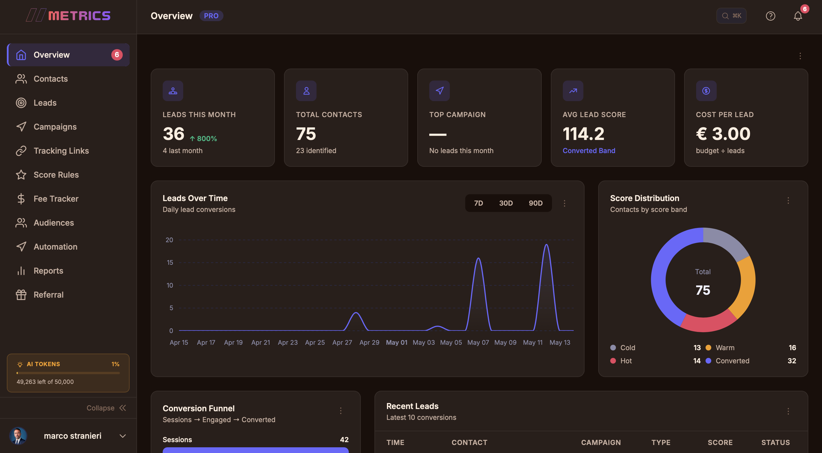11metrics screenshot
