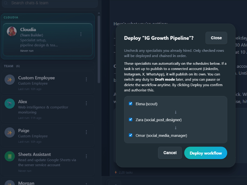 CloudyBot screenshot