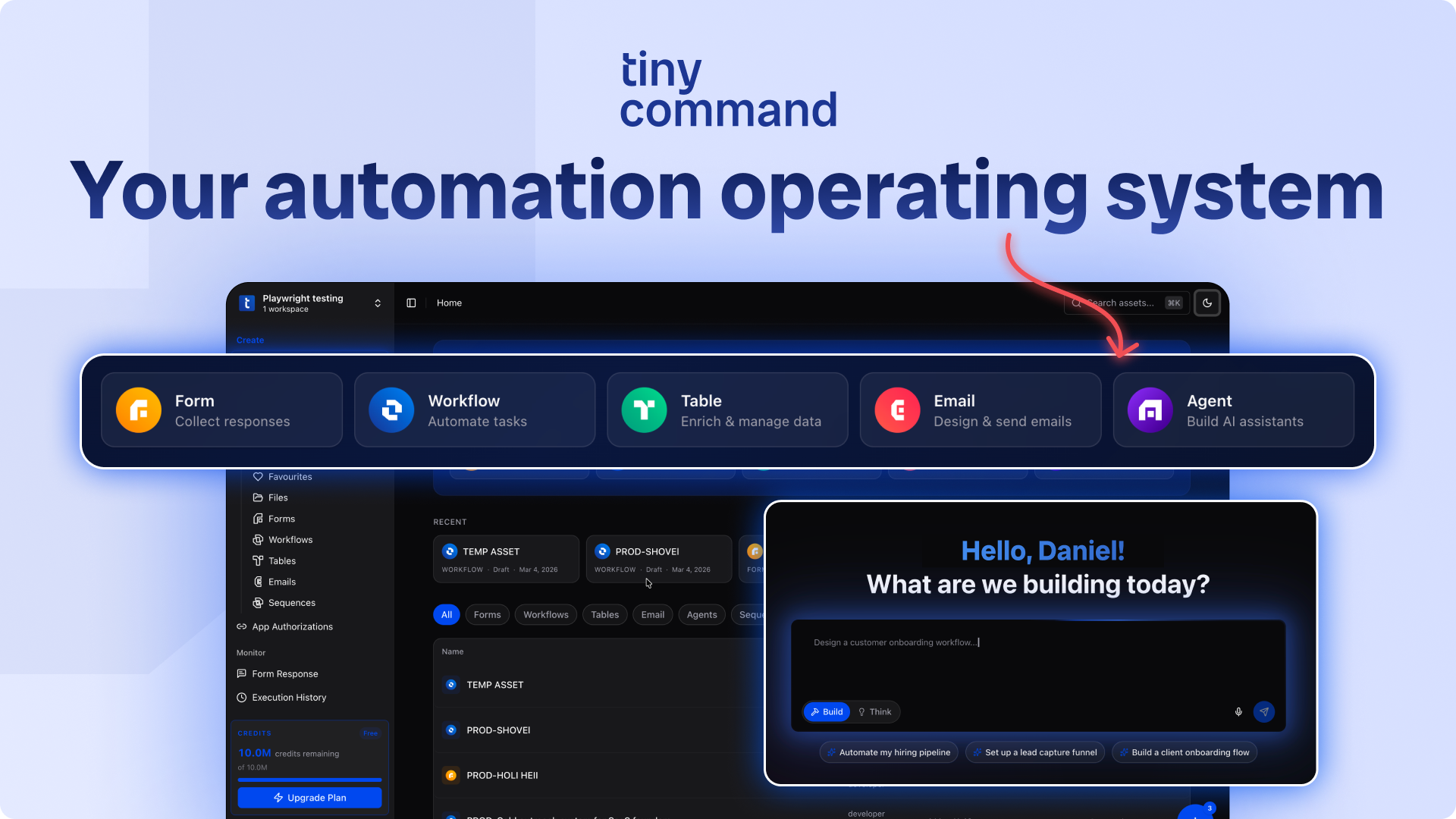 TinyCommand screenshot