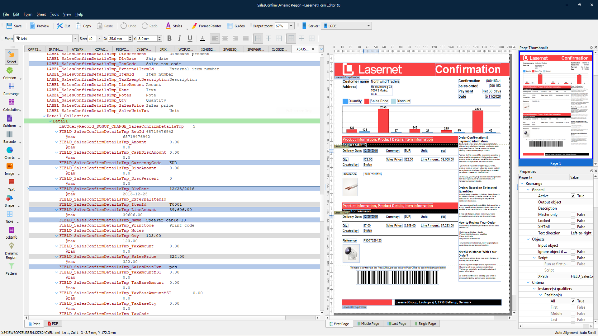 Lasernet screenshot