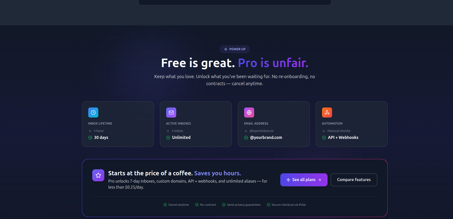 OpenInbox.io screenshot