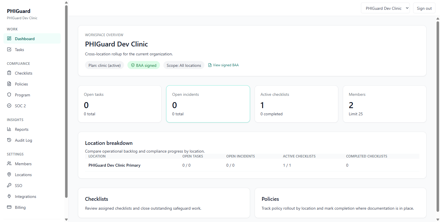 PHIGuard screenshot
